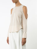 cold-shoulder blouse