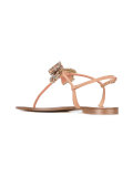 glitter bow sandals