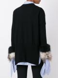 fur trim cardigan 