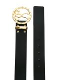 double question mark buckle belt