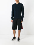 side stripe track shorts