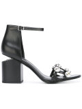 cut out heel sandals