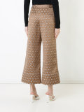 floral jacquard palazzo pants 