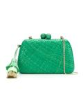 straw clutch bag