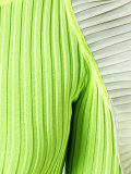 cut-out ruffle jumper 