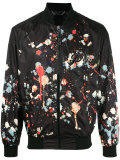 paint splatter print bomber jacket