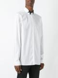 geometric detail collar shirt