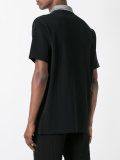 contrast collar polo shirt