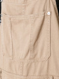 denim lace-up dungarees