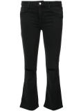 cropped bootcut jeans