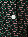 geometric jacquard coat