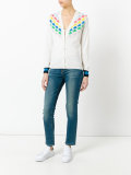 embroidered knitted cardigan