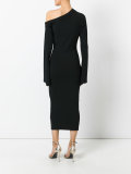 asymmetric neck dress 