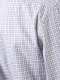 cutaway collar checked shirt 