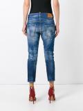 Cool Girl cropped distressed jeans 