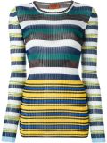 striped knitted top