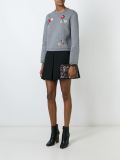 embroidered flower sweatshirt