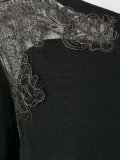 paneled cardigan