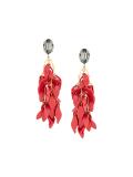 petal clip-on earrings