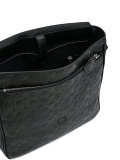 textured messenger bag 