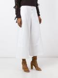 wide leg cropped trousers