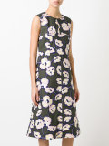 Whisper print A-line dress