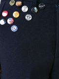 pin detail cropped trousers