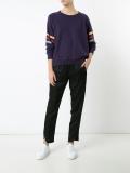 striped detailing sweatshirt