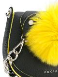 pompom saddle shoulder bag