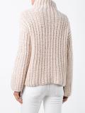 turtleneck ribbed sweater