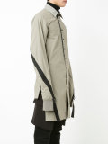 oversized zip detail shirt 