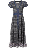 button-front midi dress