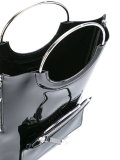 ring handle vinyl tote bag