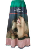 printed maxi skirt