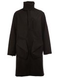 asymmetric pocket long coat
