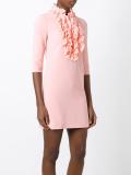 ruffled bib dress