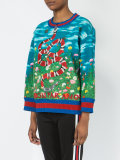 king snake print sweatshirt
