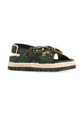 espadrille neoprene Fussbett sandals