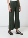 cropped flared trousers
