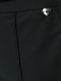 pleat detail cropped trousers