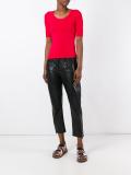 scoop neck T-shirt