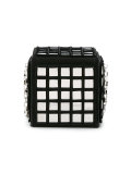 mirror embellished Rubix Cube bag