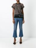 animal pattern knitted top