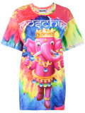 crowned elephant tie-dye T-shirt