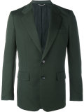 buttoned suit jacket