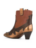 contrast panel boots