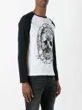 skull print longsleeved T-shirt 