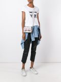 kitty embossed crossbody bag