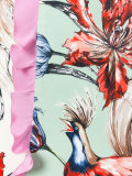 floral contrast dress