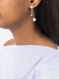 Satellite double strand earrings